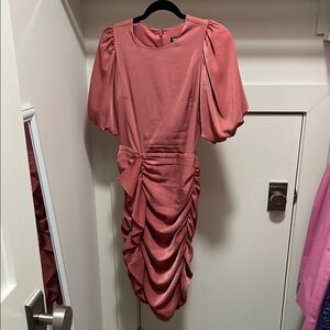 Light Pink Ruched Dress